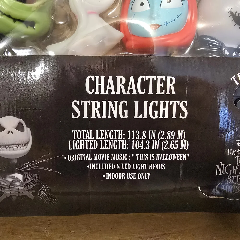 Nightmare Before Christmas Character String Lights
